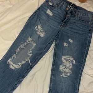 Aeropostale Ripped Blue Boyfriend Jeans